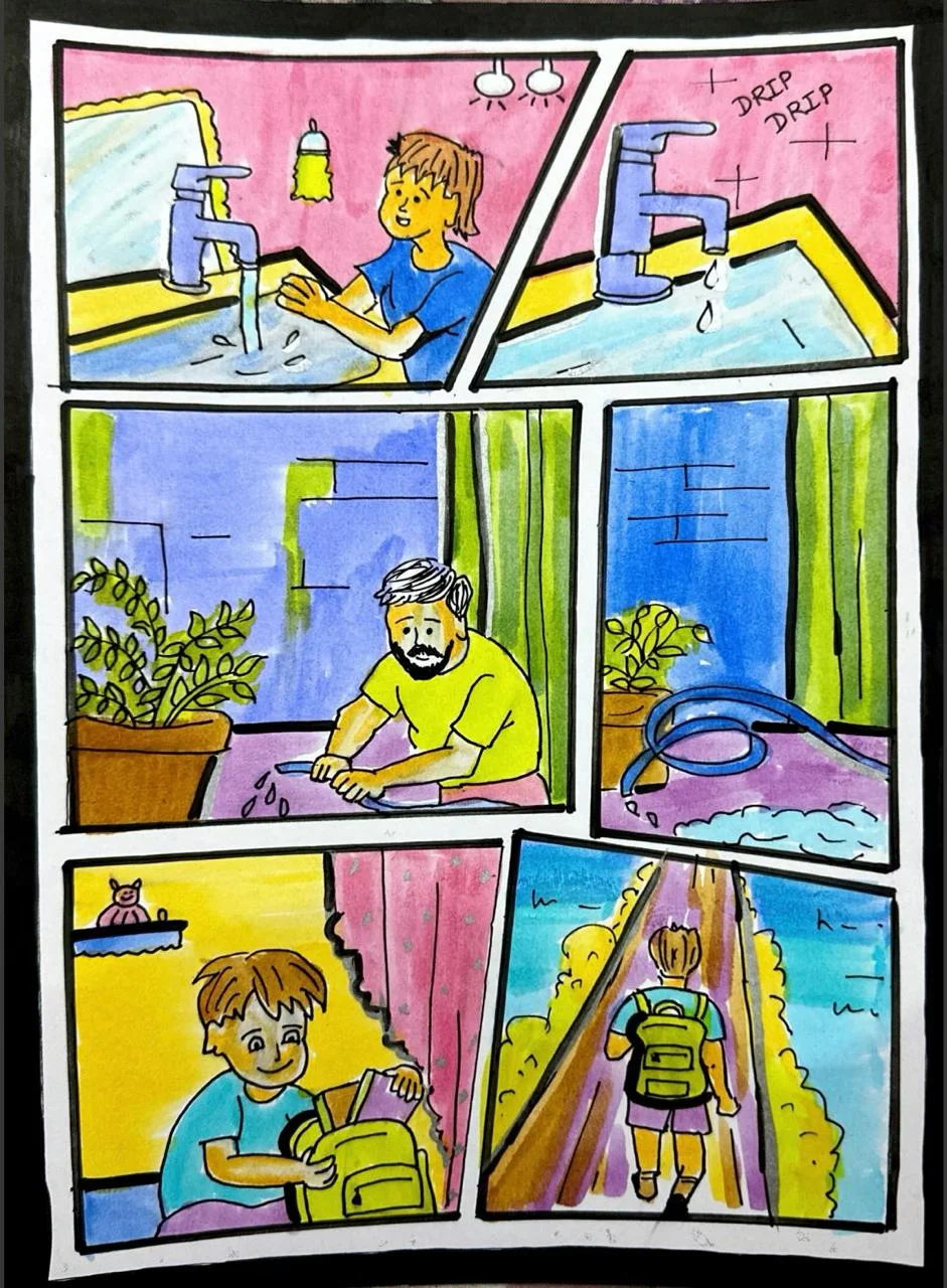 Blue Gold illustrated story, sequence 2